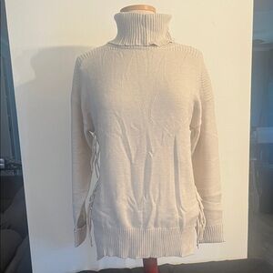 Renuar Women's Cream Cowl Neck Sweater